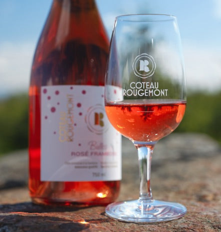 Vignoble et cidrerie Coteau Rougemont - Vin rosé bulles photo